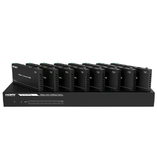 Covid D1H8B-200 1x8 HDMI Splitter with 8 Receiver