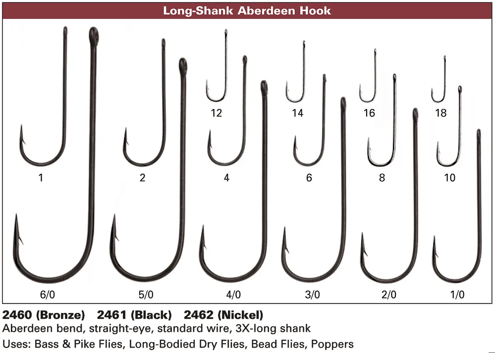 Daiichi 2462 Multi-Use Aberdeen Hook - Nickel
