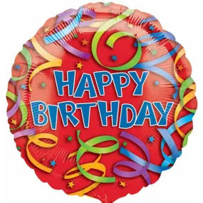 Dazzle the Day with 18" Happy Birthday Streamers (5/Pk)