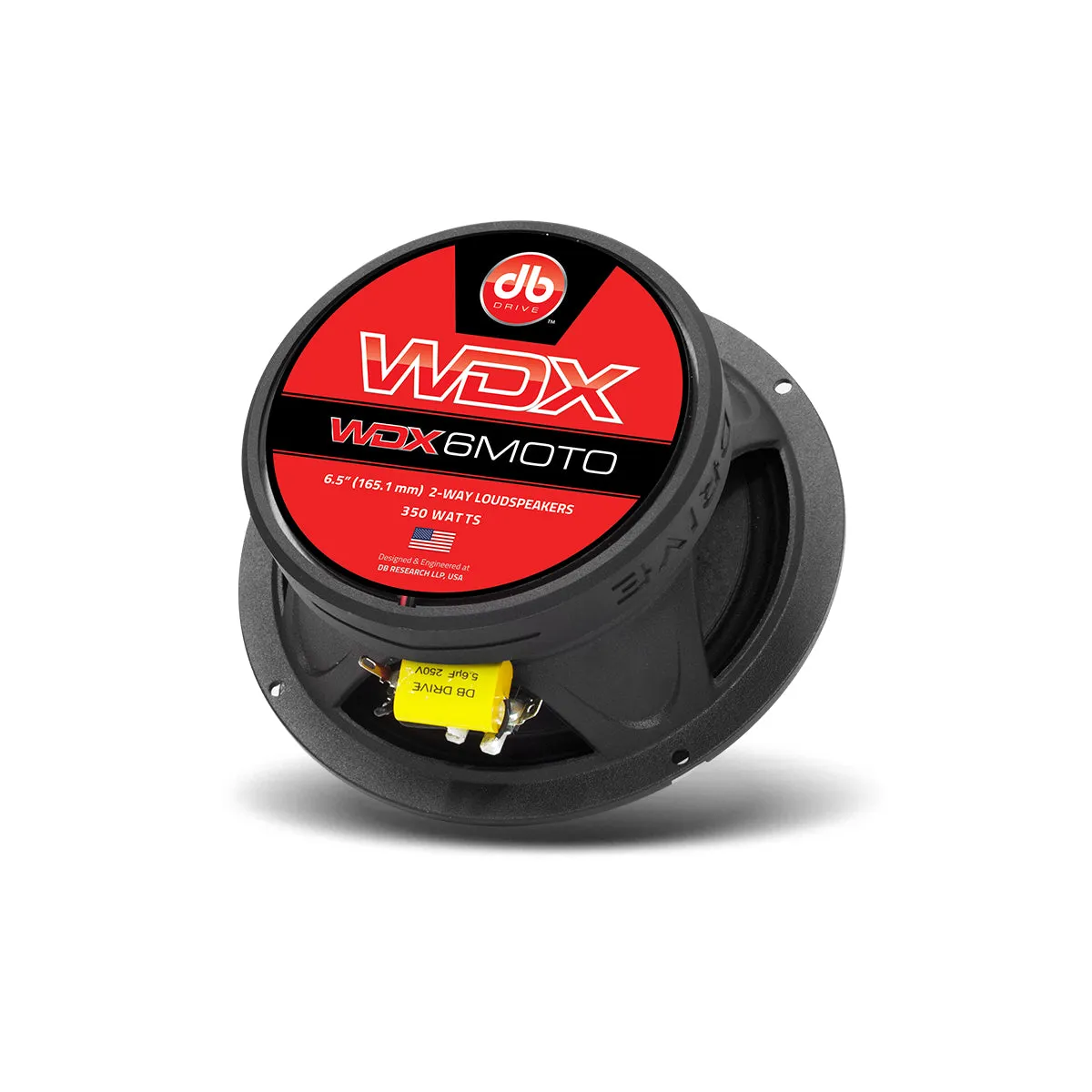 DB Drive 6.5" 2-Way Coaxial Loudspeakers 350 Watts Max Power 4 Ohm WDX6MOTO Pair