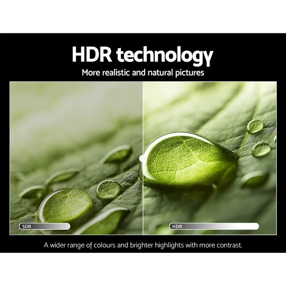 Devanti Smart LED TV 55" Inch 4K UHD HDR LCD Slim Thin Screen Netflix