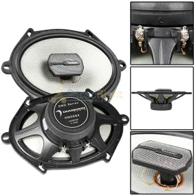 Diamond Audio 6x8" 3 Way Coaxial Speakers 80 Watts Max 4 Ohm DMD Series DMD683