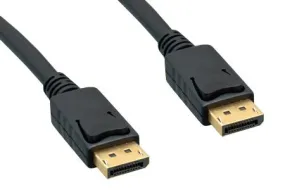 Displayport Male to Male Patch Cable, 3'