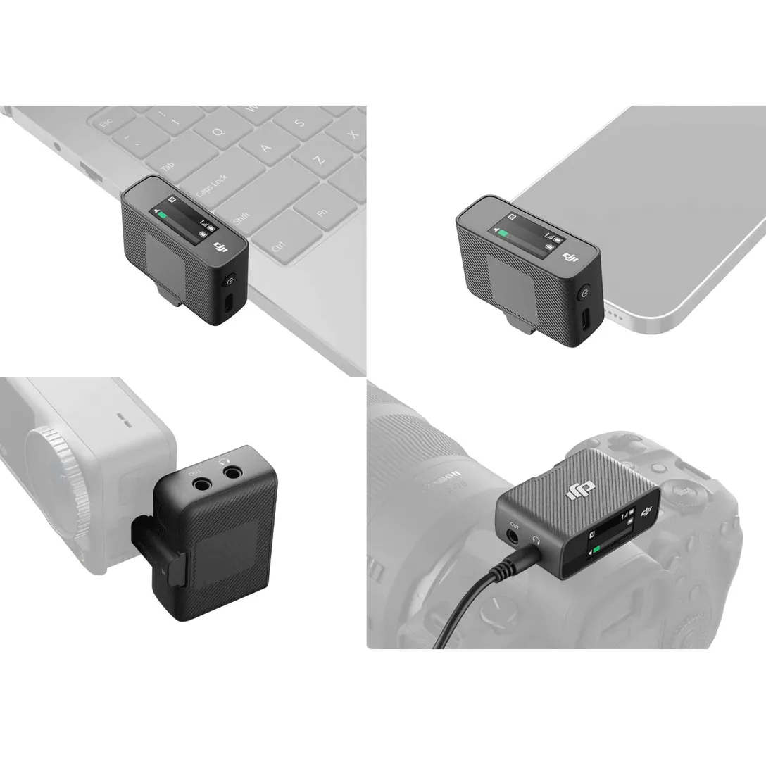 DJI MIC Wireless Microphone Transmitter Receiver (1 TX   1 RX)