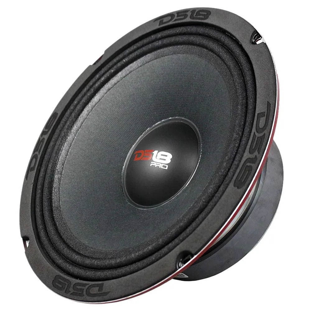DS18 8" Mid Range Speaker 550 Watts Max 4 Ohm Loudspeaker Car Audio PRO-X8.4M
