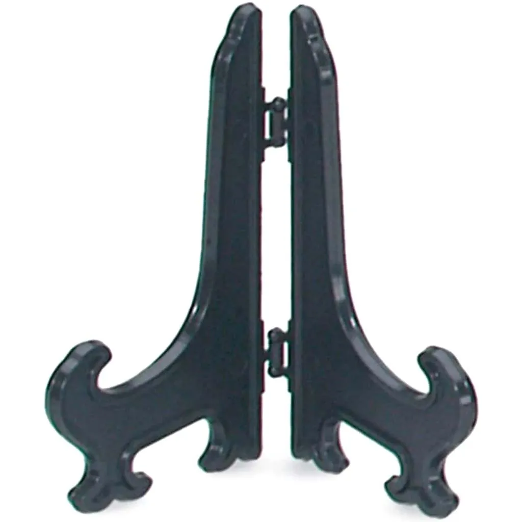 Easel Display Stand - Plastic - Black - 3.5 inches