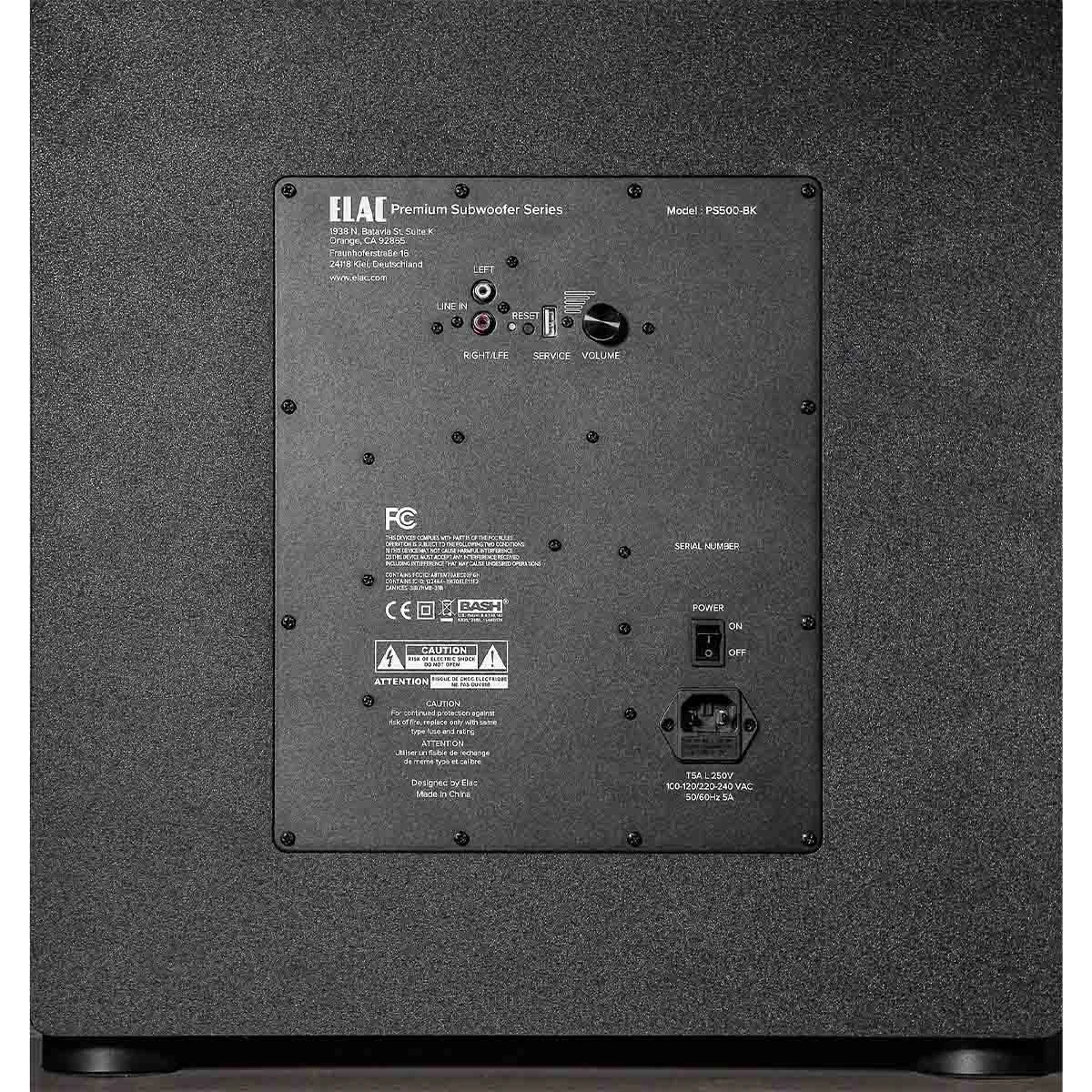 ELAC Varro PS500-BK Premium 15" Powered Subwoofer