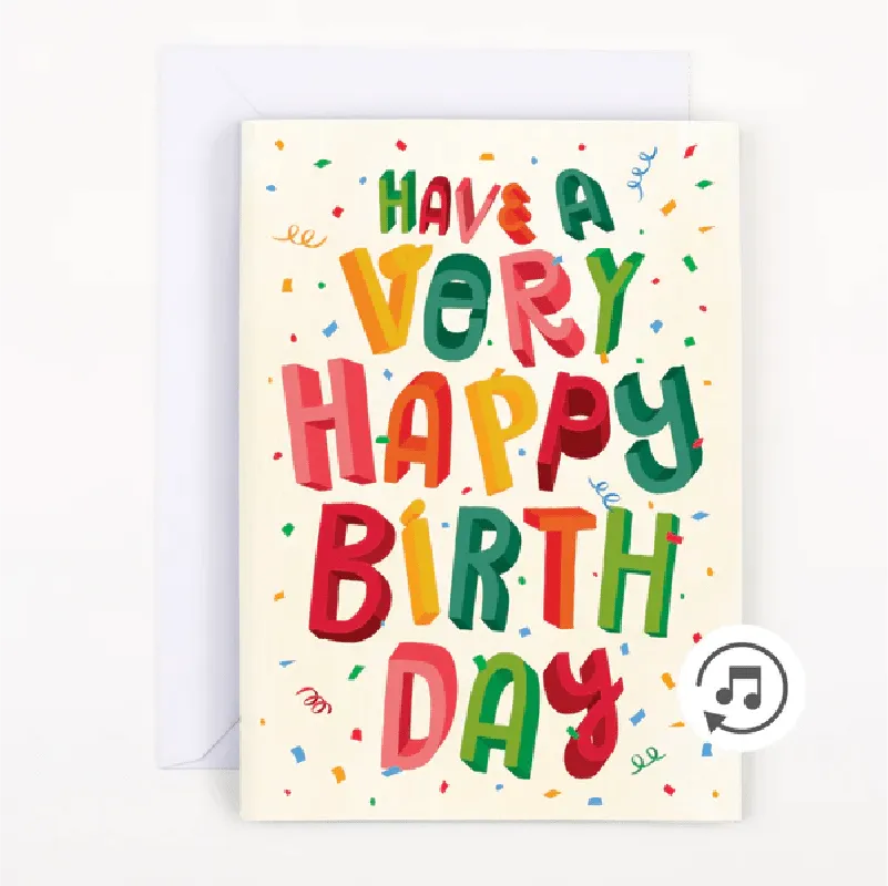 Endless Happy Birthday Farts 💨🔊 - Joker Greeting Prank Card (Glitter   Sound)