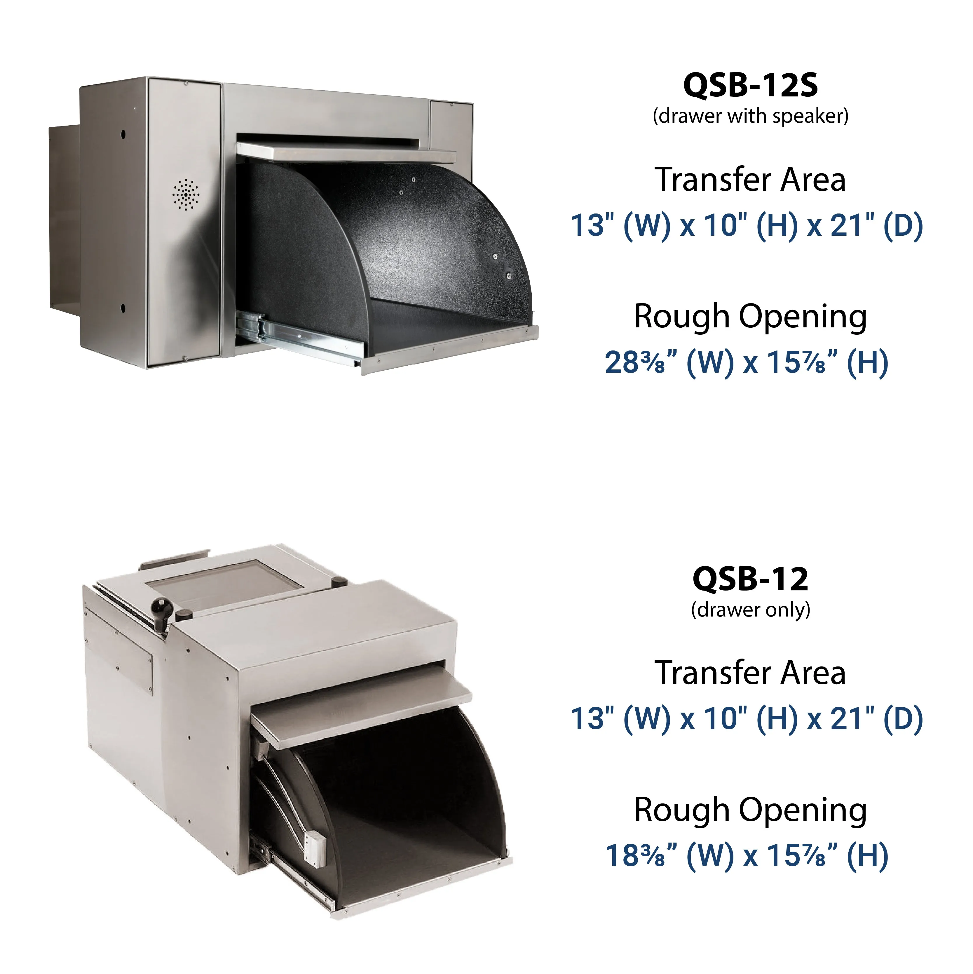Extra Large Transaction Drawer | Drive Up | Quikserv QSB-12