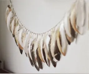 Feather Garland Seven Color Choices Wall Decoration Bohemian Weddings Bedroom Outdoor Patios Tent Hanging Wall Decor Photo Props Brown Beige Pink White Black Orange Purple Gray