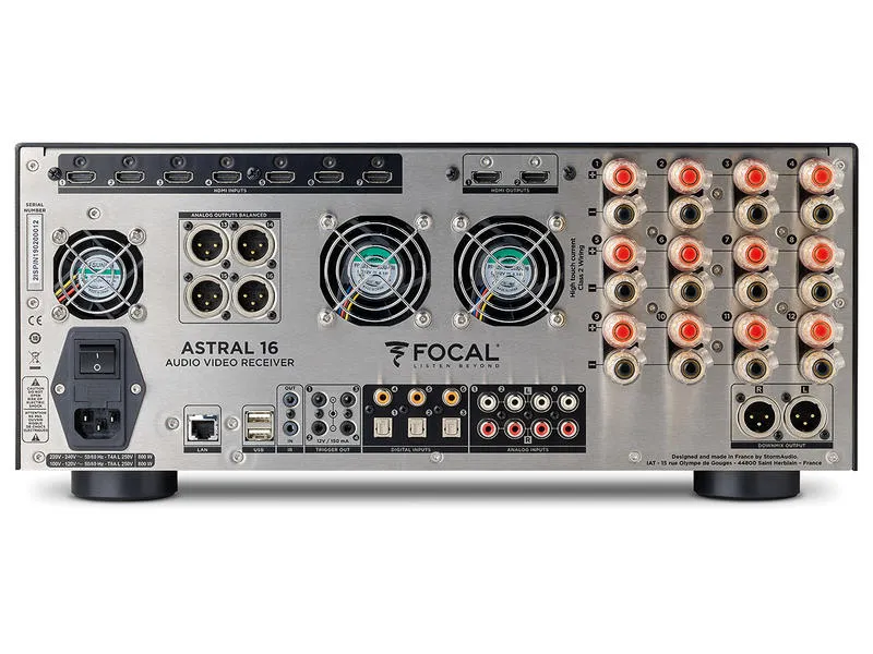 Focal ASTRAL 16, 16-likos kanalų Audio-Video procesorius bei stiprintuvas