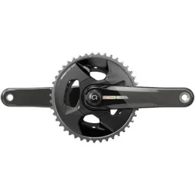Force AXS Wide Power Meter Bicycle Crankset - 165mm, 2x 12-Speed, 43/30t, 94 BCD, DUB Spindle Interface, Iridescent Gray, D2