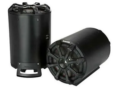 Kicker 46CWTB104 10-inch Subwoofer w/Passive Radiator; Weather-Proof Enclosure, 4-Ohm; RoHS Compliant