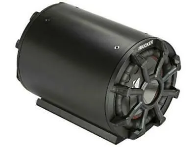 Kicker 46CWTB84 TB8 8-inch Subwoofer w/Passive Radiator; Weather-Proof Enclosure, 4-Ohm; RoHS Compliant