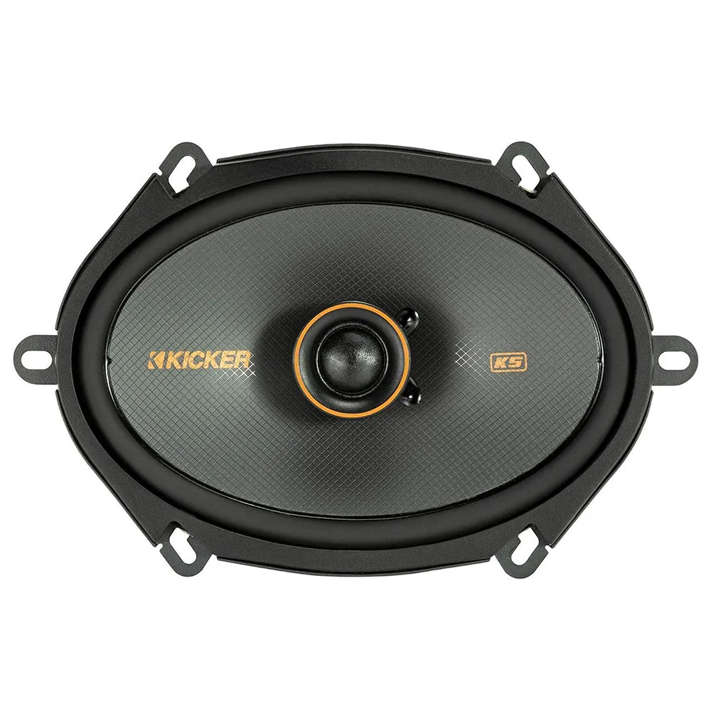 Kicker KS Series 6" x 8" Coaxial Speaker Pair 4 Ohm 75W Rms 150W Peak 51KSC6804