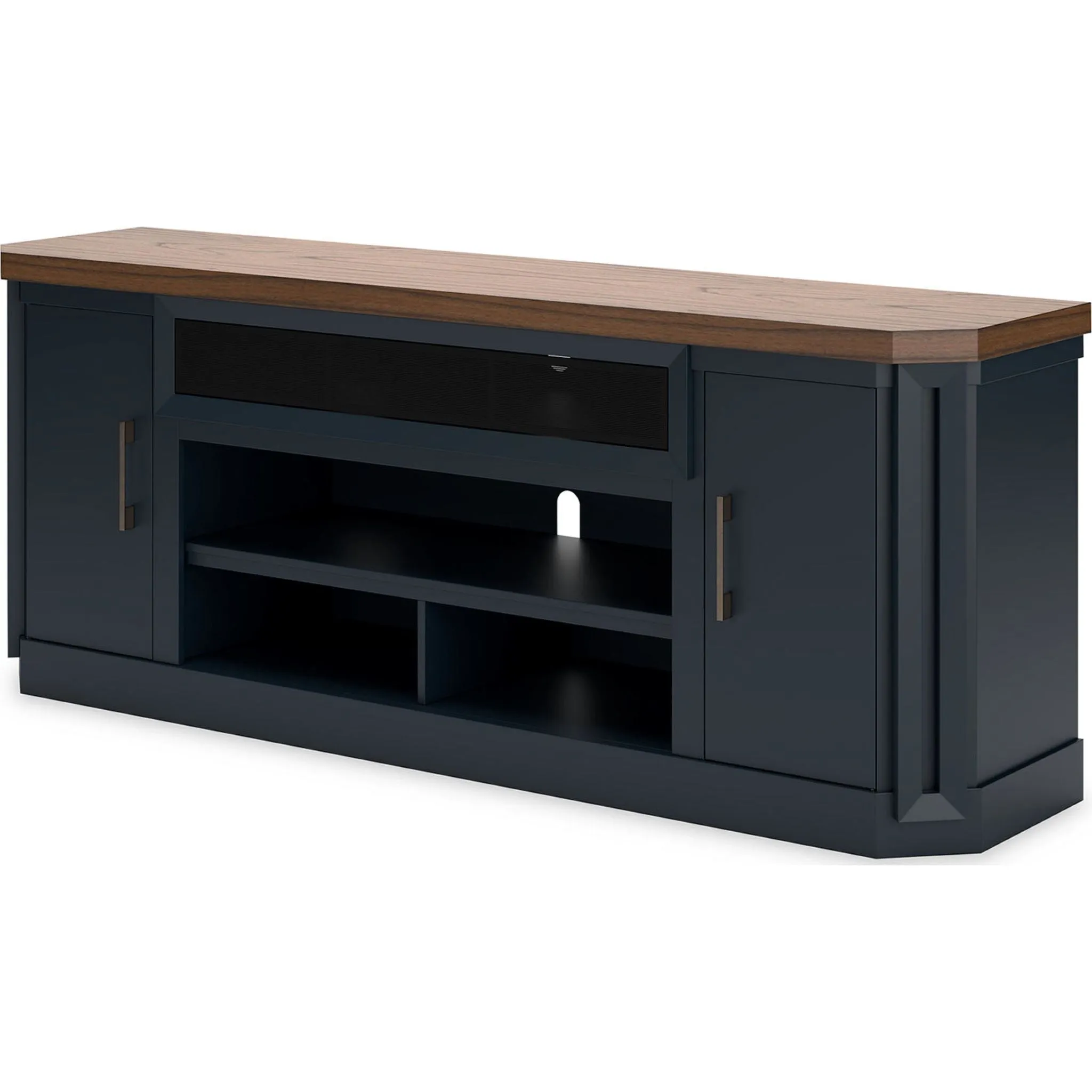 Landocken TV Stand - Brown/Blue