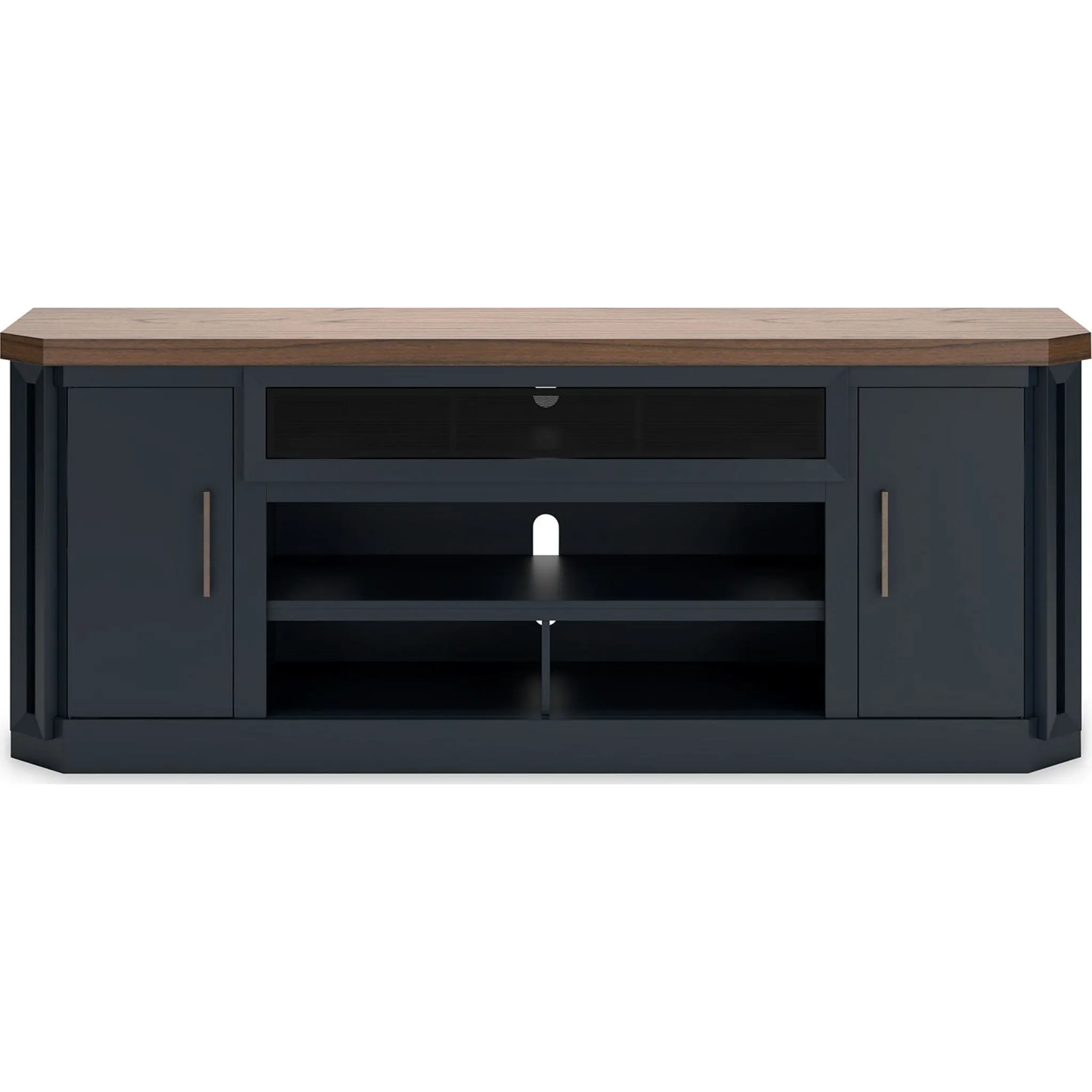 Landocken TV Stand - Brown/Blue