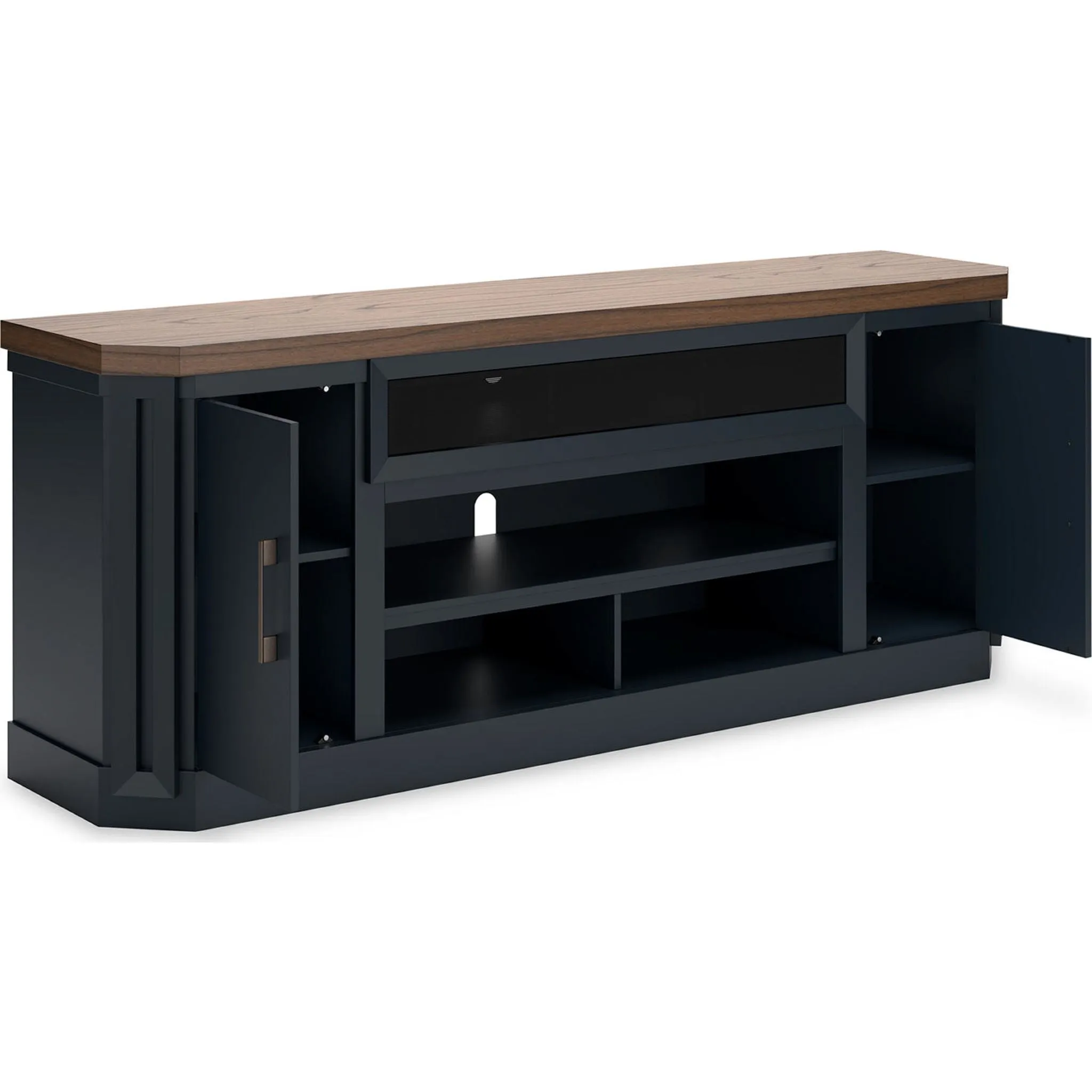 Landocken TV Stand - Brown/Blue