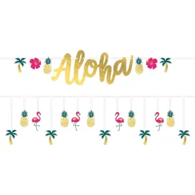 Luau Banners Kit, "Aloha", 2 Count