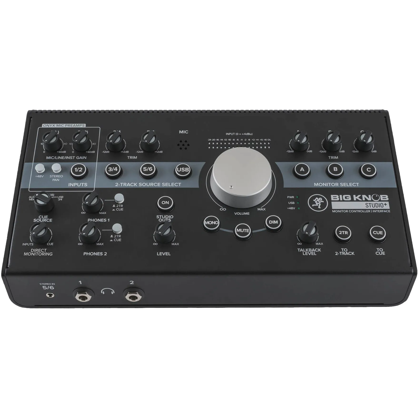 Mackie BIGKNOBSTUDIO  4x3 Studio Monitor Controller | 192kHz USB I/O