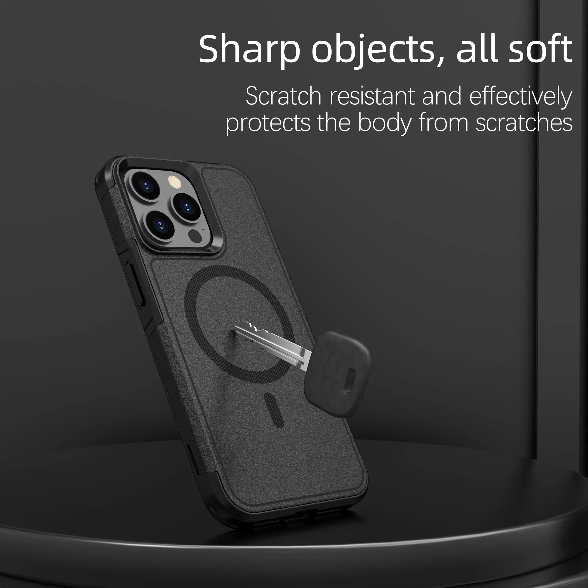 MagSafe Case For Apple iPhone 15 Shockproof Heavy Duty Rugged Magnetic Cover - Black