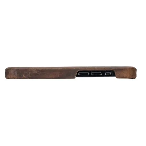 Mason iPhone 14 Plus Case, Distressed Coffee