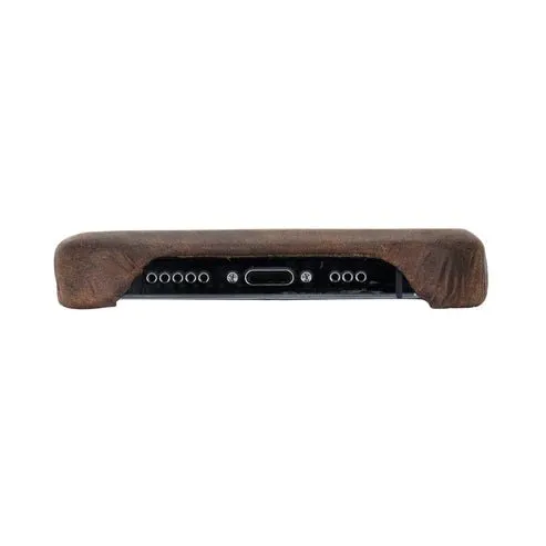 Mason iPhone 14 Plus Case, Distressed Coffee