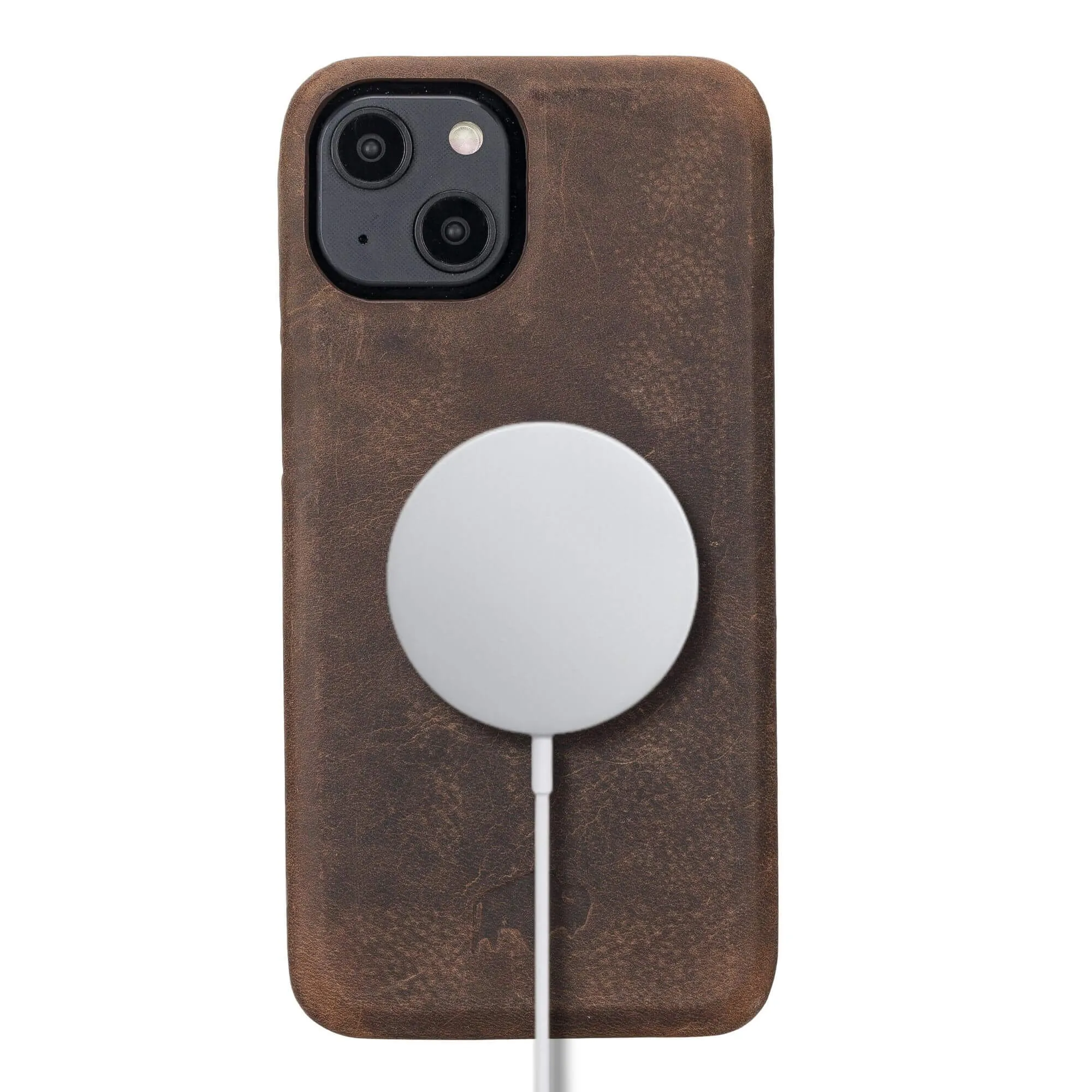 Mason iPhone 14 Plus Case, Distressed Coffee