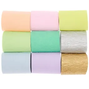 Maxi Paper Streamer Set - Pastel Rainbow