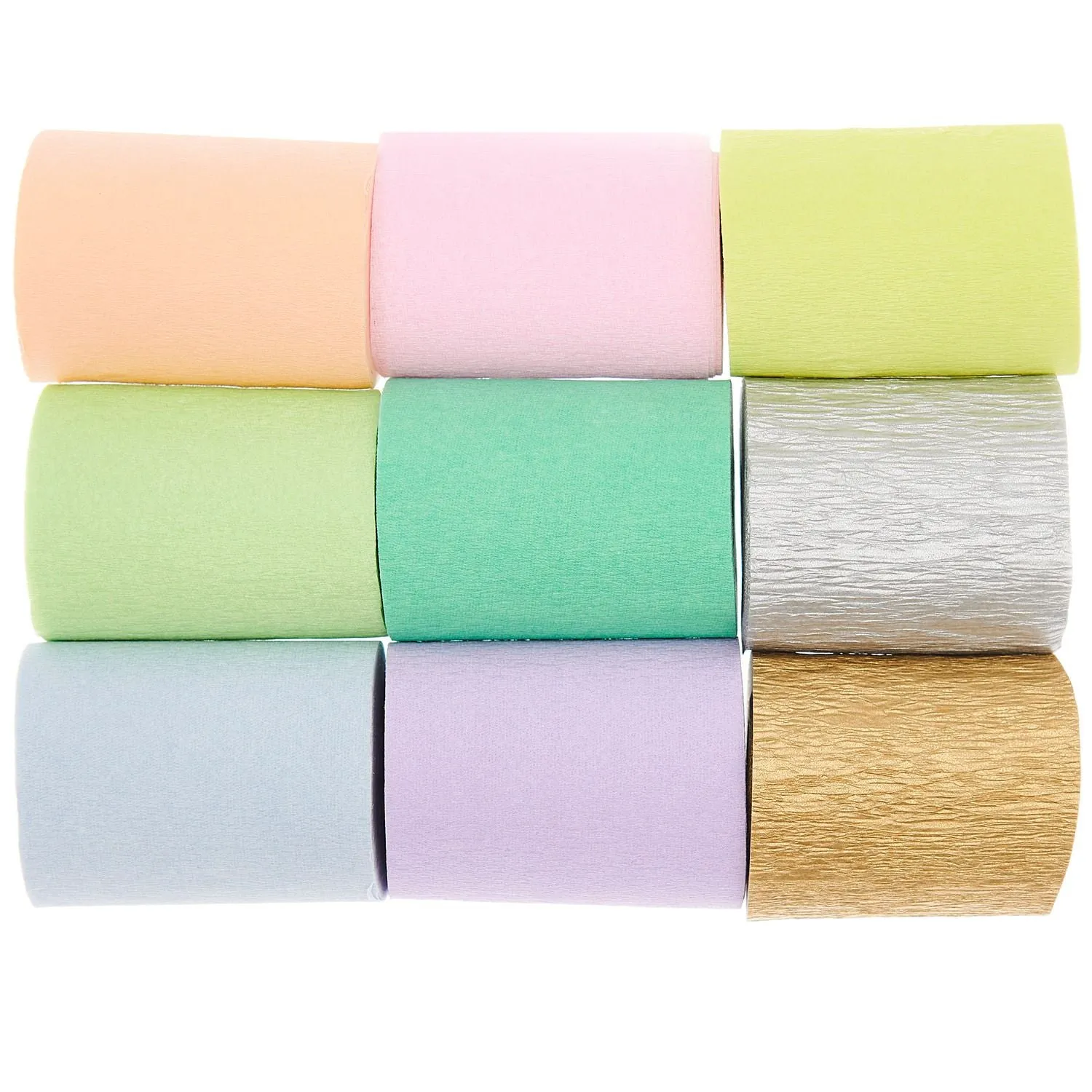 Maxi Paper Streamer Set - Pastel Rainbow