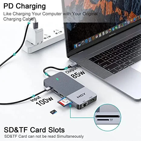 MCY 12-in-1 USB C Docking Station with DP