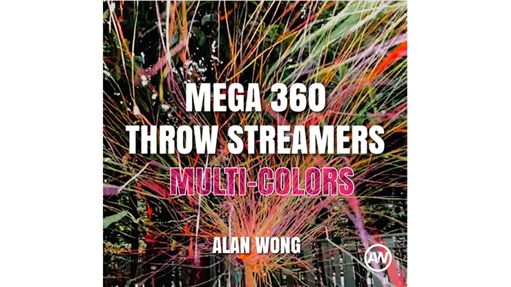 MEGA 360 Throw Streamers MULTI COLOUR