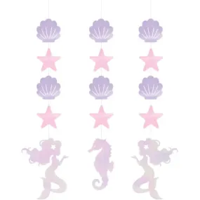 Mermaid Shine Iridescent Hanging String Decorations