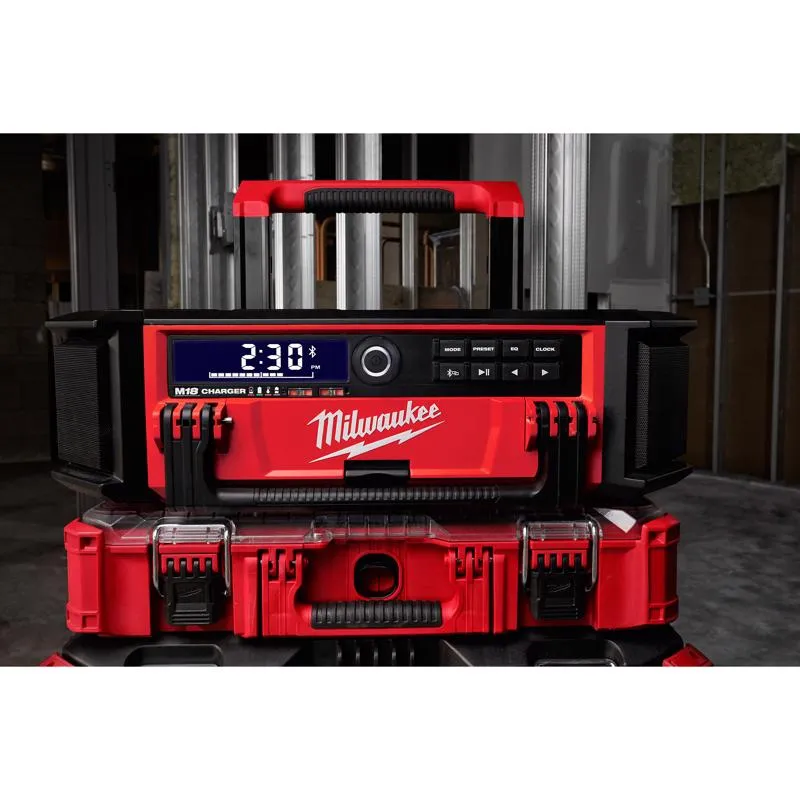 Milwaukee Packout Wireless Bluetooth Weather Resistant Radio   Charger