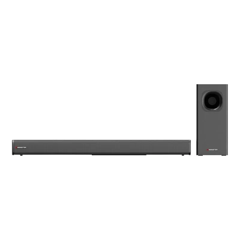 Monster Soundbar 2.1 Channel 80-Watt with Wireless Subwoofer