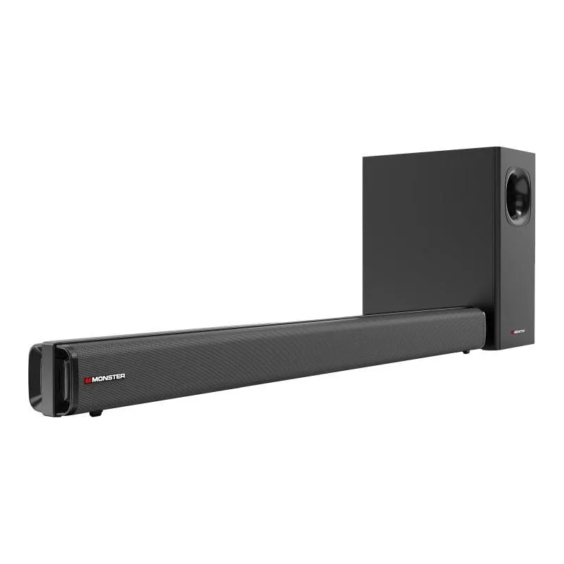 Monster Soundbar 2.1 Channel 80-Watt with Wireless Subwoofer
