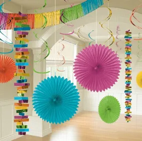 Multi-Colour Room Decoration Kit - Pack of 18