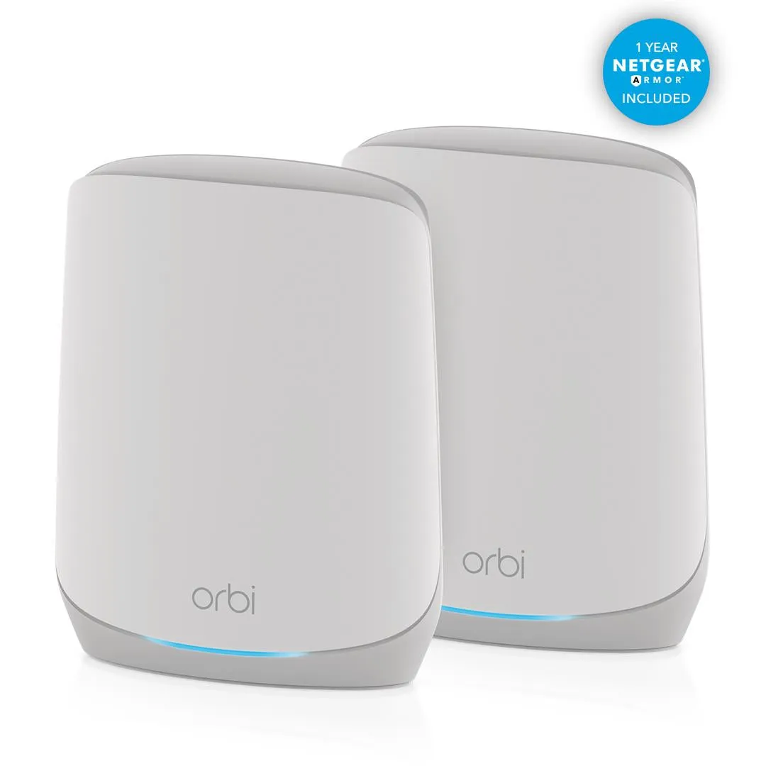 NETGEAR Orbi RBK762S AX5400 Tri-Band Mesh Wi-Fi 6 System (2 Pack)