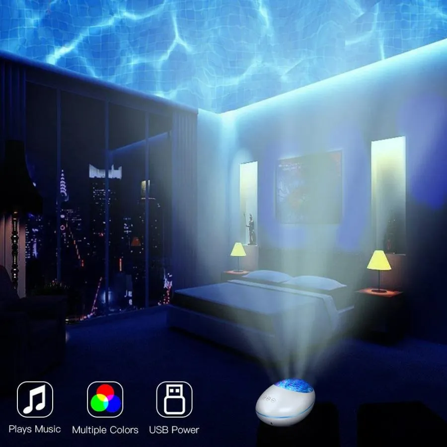 Night Lamp: Ocean Sound & Wave Projector