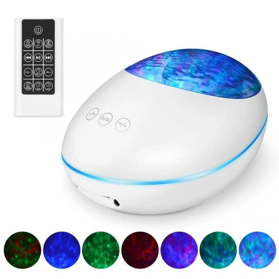 Night Lamp: Ocean Sound & Wave Projector