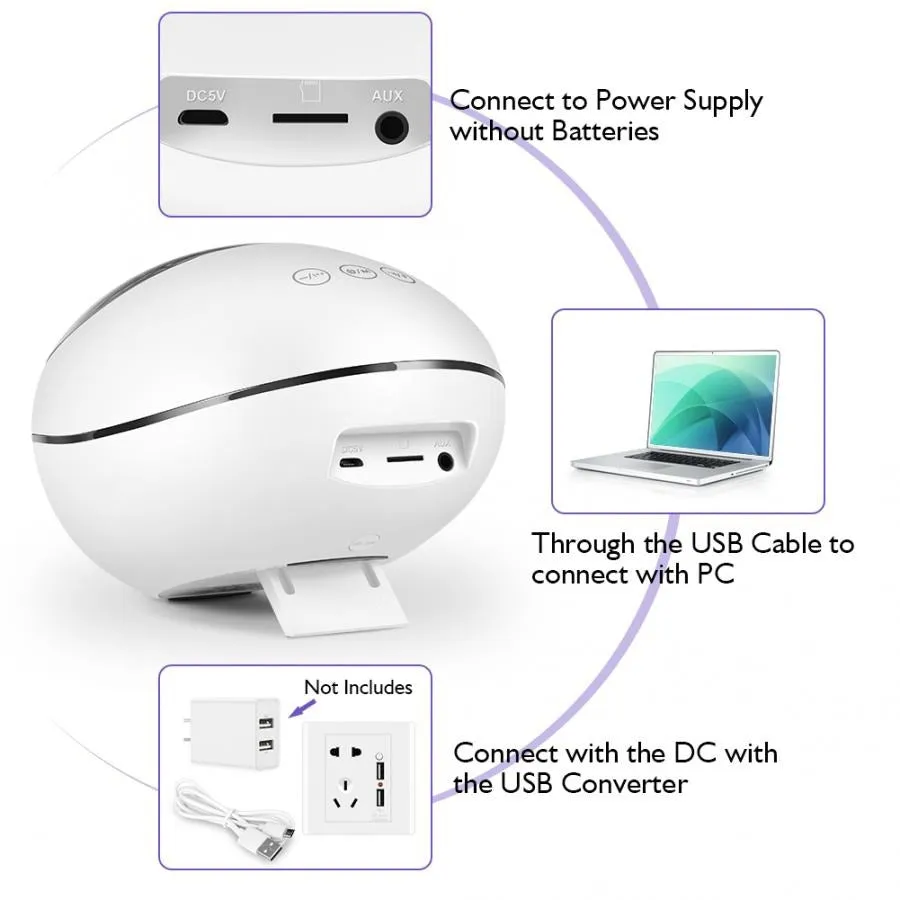 Night Lamp: Ocean Sound & Wave Projector