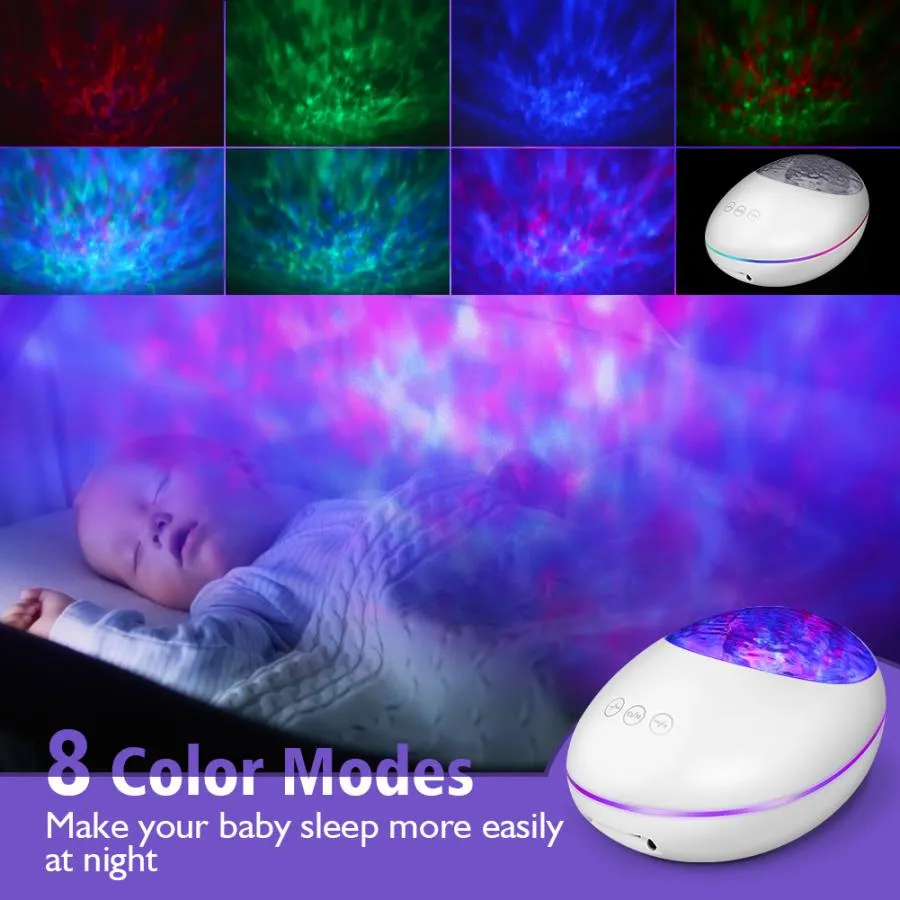 Night Lamp: Ocean Sound & Wave Projector