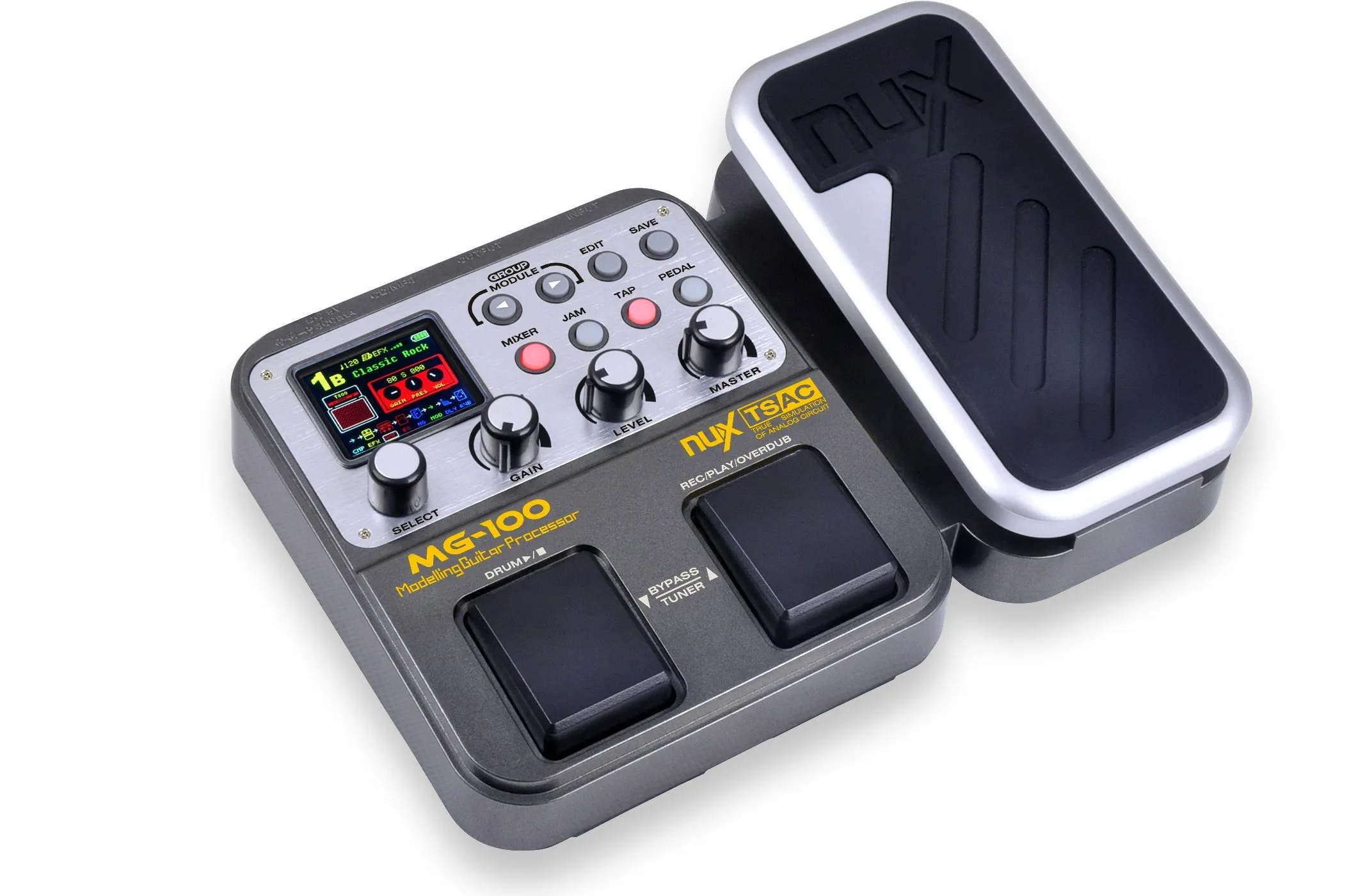 NuX MG-100 Electric Guitar Multi-Effects Pedal Processor