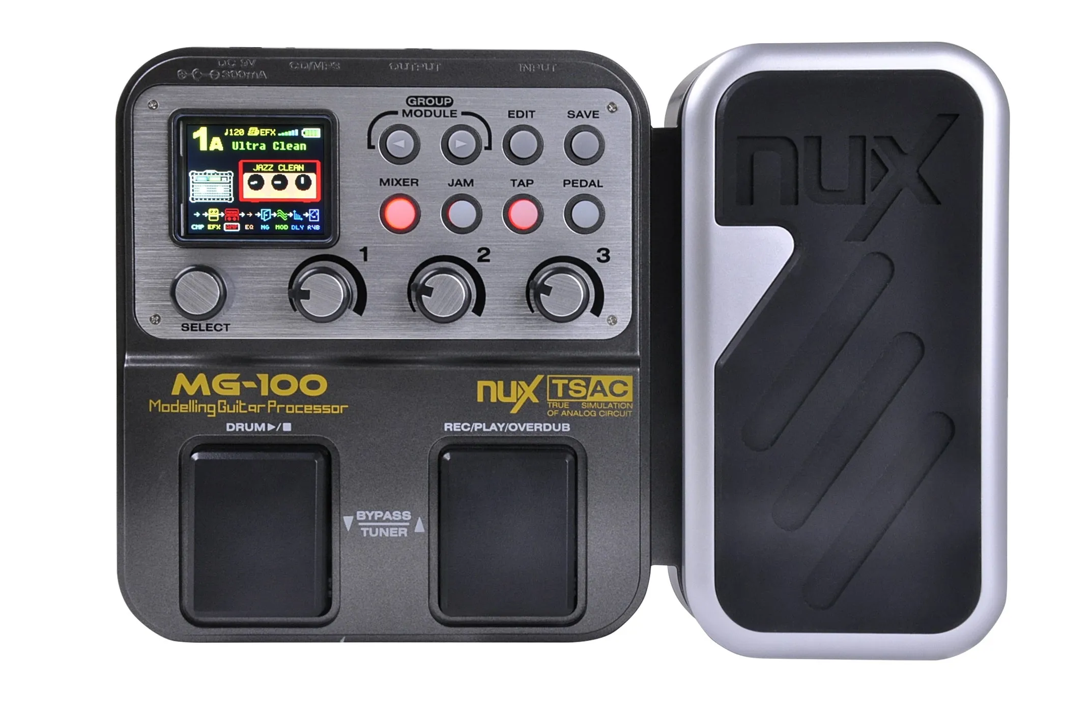 NuX MG-100 Electric Guitar Multi-Effects Pedal Processor