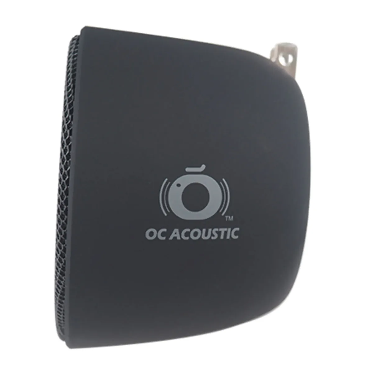 OC Acoustic Newport Plug-in Outlet Speaker with Bluetooth 5.1 and Built-in USB Type-A Charging Port - Set of 4 (Charcoal/Black)