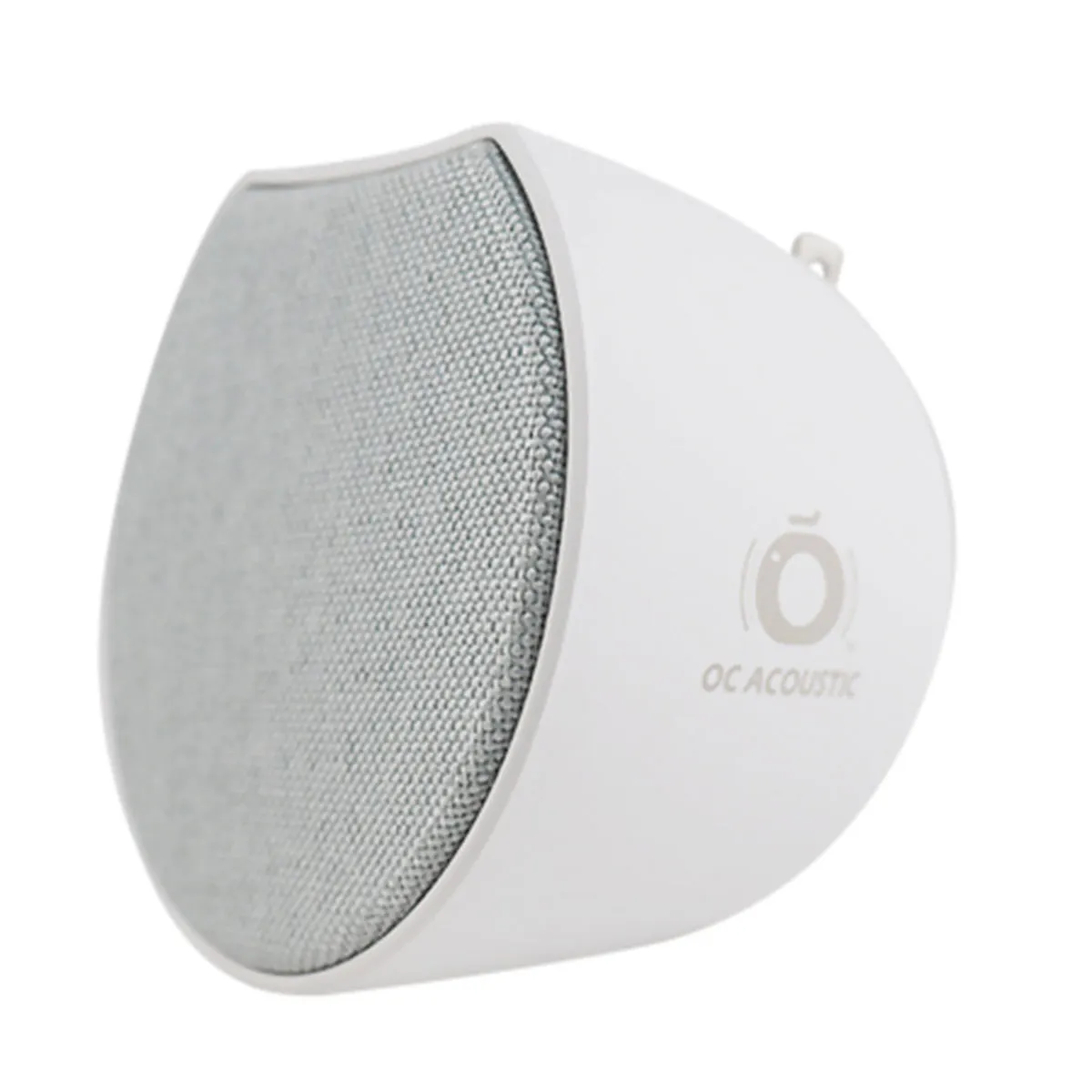 OC Acoustic Newport Plug-in Outlet Speaker with Bluetooth 5.1 and Built-in USB Type-A Charging Port - Set of 4 (Light Gray/White)