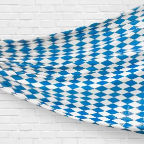 Oktoberfest Plastic Drape Decoration - Blue & White - 30.5m