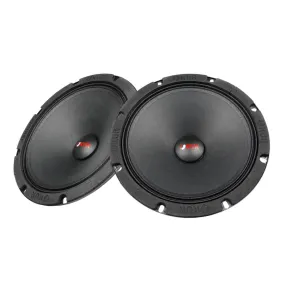 OKUR 8" Midrange Speaker Pair Pro Audio 4 Ohm 350 Watts Max Power Black OMR8PR