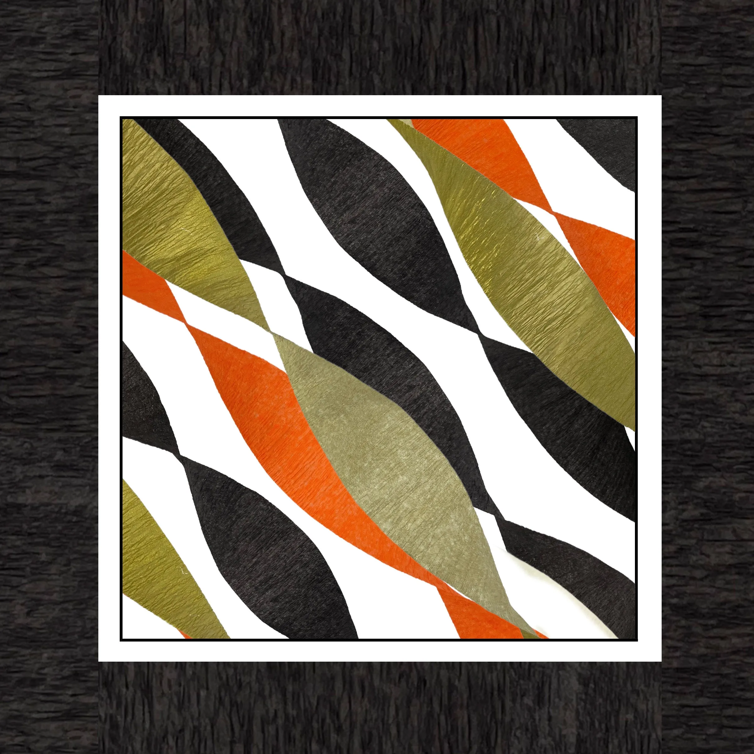 Orange, Black and Gold Crepe Paper Streamers 9 Rolls