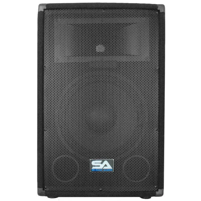 Pair of 12" Pro Audio PA / DJ Speaker Cabinets Titanium Horns
